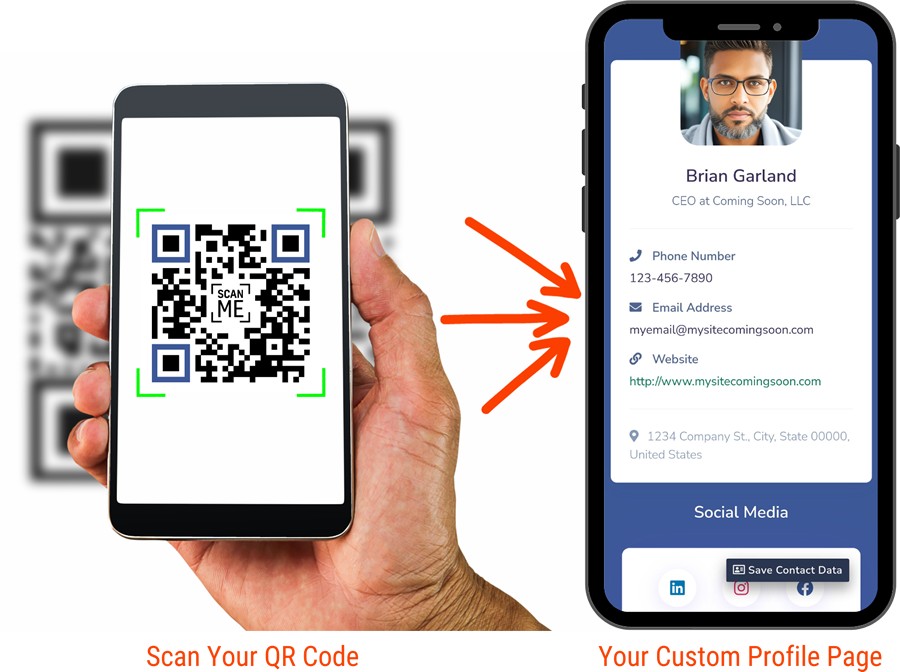 QR Code and Digital Profile Page
